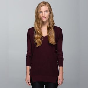 Lululemon dark gray sweater, size 2, excellent condition!